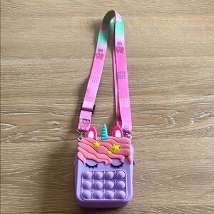 🦄🩷POP IT PURPLE UNICORN CROSSBODY BAG🩷🦄